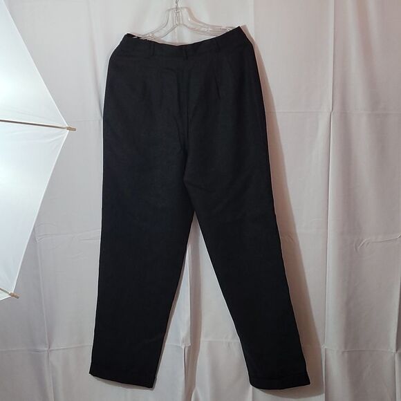 HARRIS/WALLACE, NEW, 100% WOOL BLACK WOMEN'S PANTS, SIZE 12, LINED - Picture 1 of 8